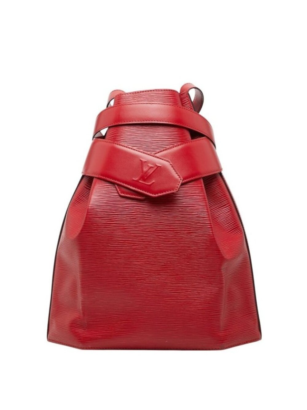 Louis Vuitton Epi Sac Depaul GM Shoulder Bag Castilian Red Leather
